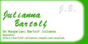 julianna bartolf business card